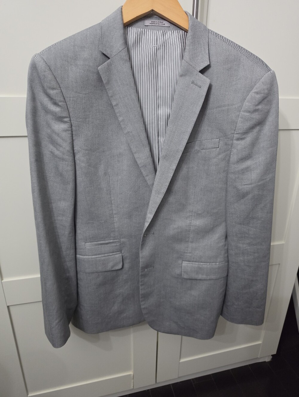 Express Publisher Grey Suit Jacket